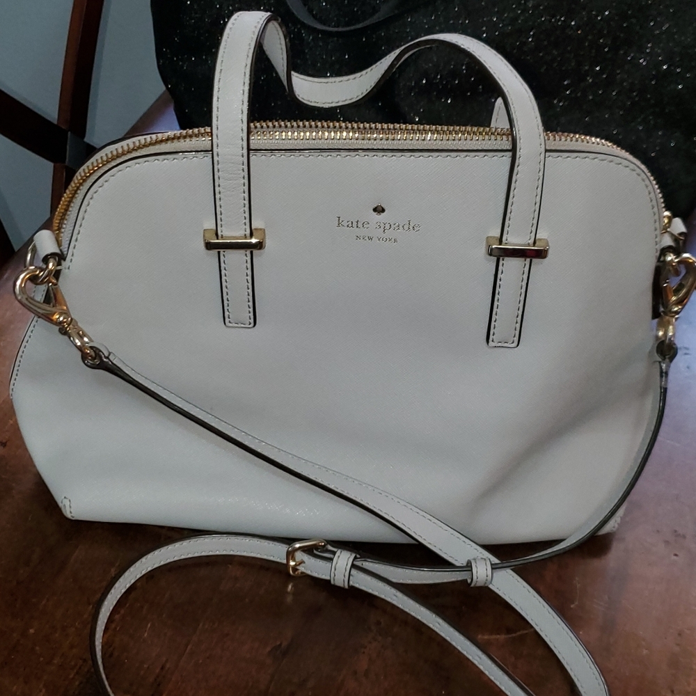 Kate Spade Gray Leather Handbag